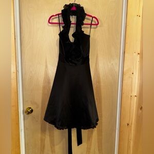 *NWT* White House | Black Market •Black Ruffled Dress•